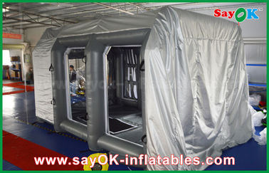 Cabina de espray inflable del PVC de los productos inflables de encargo grises gigantes para el coche