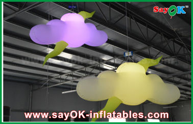 Efectúe la nube inflable de los productos inflables de encargo de la decoración con la luz del ventilador/LED