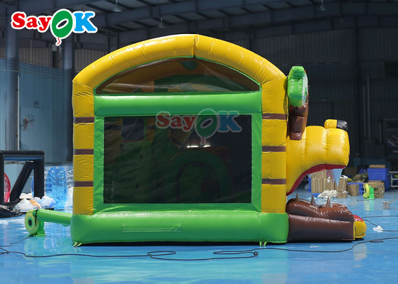 Gorila inflable del castillo de la diapositiva seca de Lion Inflatable Bounce House With