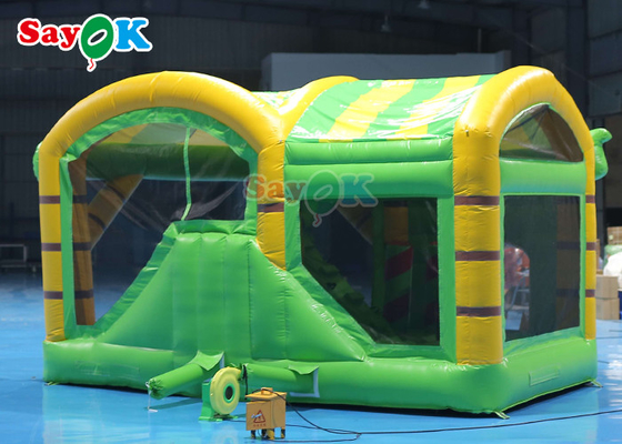 Gorila inflable del castillo de la diapositiva seca de Lion Inflatable Bounce House With
