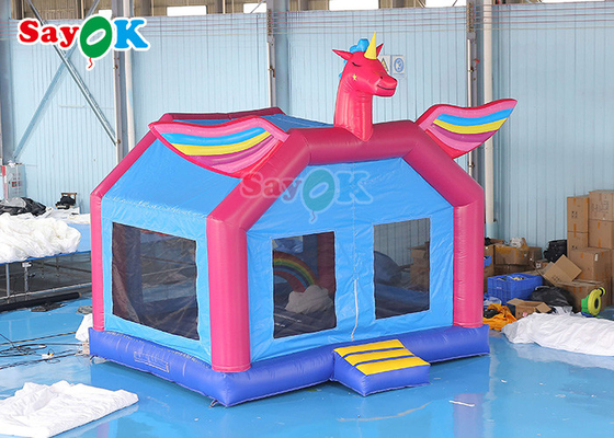 Gorilas inflables de la luna para el partido Unicorn Jumping Bounce Castle House con la diapositiva