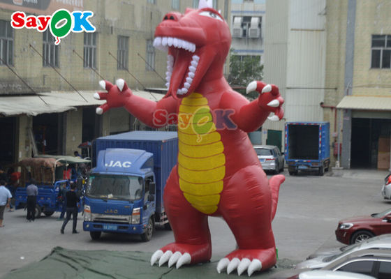 Dinosaurio Inflable de Navidad Tarpaulin de PVC Gigante Dinosaurio Inflable Raptor Dinosaurio Balón de aire Dinosaurio