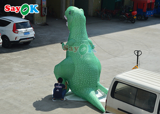 Personajes de dibujos animados inflables modificados para requisitos particulares que mueven el dinosaurio inflable de la mascota del traje