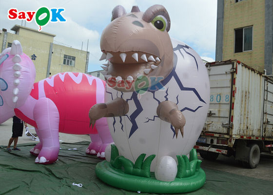 Personajes publicitarios inflables 4m Dinosaurio gigante inflables para decoración festiva Resistencia al viento