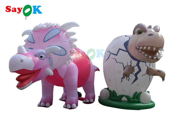 Personajes publicitarios inflables 4m Dinosaurio gigante inflables para decoración festiva Resistencia al viento