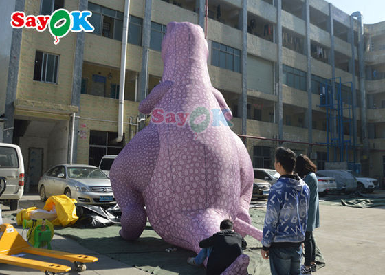 Dinosaurio inflables de Navidad Gran tamaño 5m Dinosaurio inflables Tyrannosaurus Rex Impresión completa