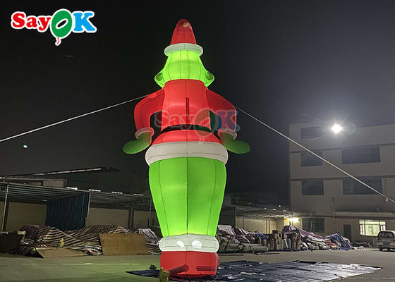 Perros gigantes inflables Personajes de dibujos animados Grinch inflables Balón Santa Navidad Para la decoración