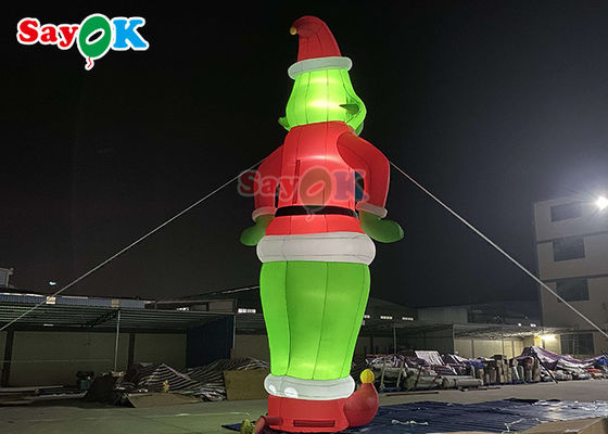 Perros gigantes inflables Personajes de dibujos animados Grinch inflables Balón Santa Navidad Para la decoración