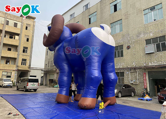 Animales inflables 7.5m Animales inflables de cabra Modelo de globos de inflación personalizada Caballo de cabra publicidad