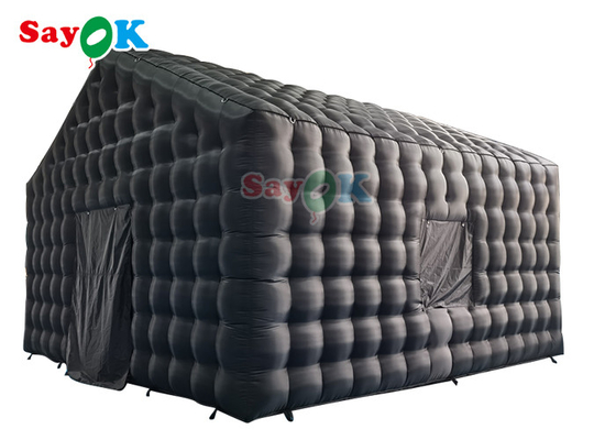 Commercial Oxford Cubo inflable negro fiesta tienda de campaña club nocturno inflables con soplador de aire