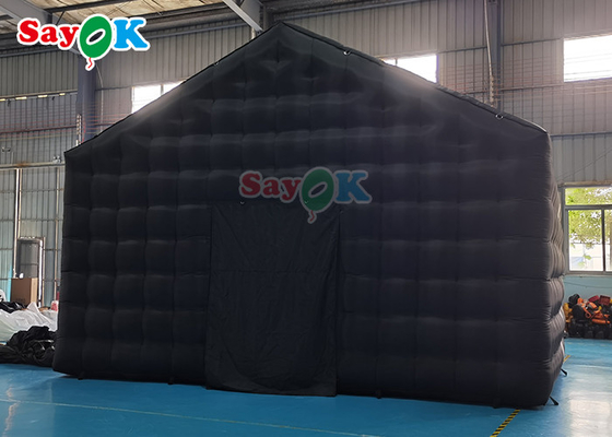 Commercial Oxford Cubo inflable negro fiesta tienda de campaña club nocturno inflables con soplador de aire