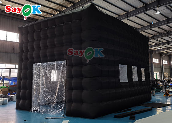 LED discoteca club nocturno tienda de fiesta tienda de inflado personalizada tienda de inflado club nocturno para eventos adulto negro cubo casa