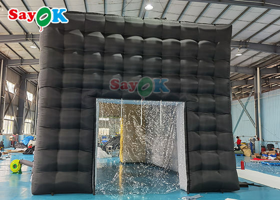 LED discoteca club nocturno tienda de fiesta tienda de inflado personalizada tienda de inflado club nocturno para eventos adulto negro cubo casa