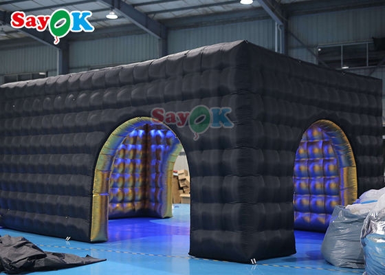 Publicidad Club nocturno carpa de cubo inflable de tela de oxford fuerte carpa de aire inflable
