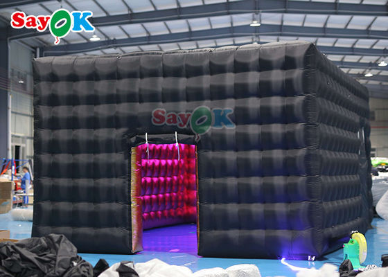 Publicidad Club nocturno carpa de cubo inflable de tela de oxford fuerte carpa de aire inflable
