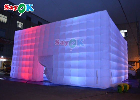 Tienda de césped inflable automática 10x10x5m Tienda de fiesta Led inflable Tienda de aire inflable