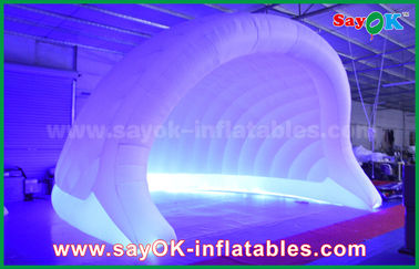 Tienda inflada para exteriores 210D Oxford LED Tienda de aire inflable Cúpula Tienda de iglu inflable Impermeable para fiestas