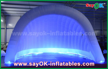 Prenda impermeable inflable de la tienda del iglú de la familia de la tienda 210D Oxford LED del aire de la bóveda inflable inflable de la tienda para el partido