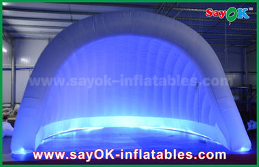 Tienda inflada para exteriores 210D Oxford LED Tienda de aire inflable Cúpula Tienda de iglu inflable Impermeable para fiestas