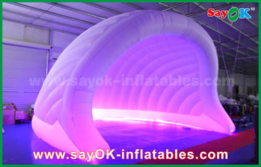 Tienda inflada para exteriores 210D Oxford LED Tienda de aire inflable Cúpula Tienda de iglu inflable Impermeable para fiestas