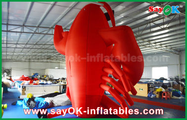 Festival inflable gigante de los cangrejos de la langosta de los personajes de dibujos animados para hacer publicidad