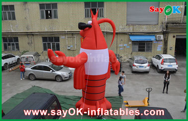 Inflación Personajes de dibujos animados Publicidad Animales inflables rojos Langosta gigante Modelo inflables 2 años de garantía