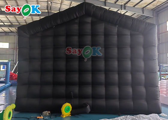 6x5x4mH Club inflables tienda de campaña personalizada negro grande portable de fiesta iluminación LED inflables alquiler de discotecas