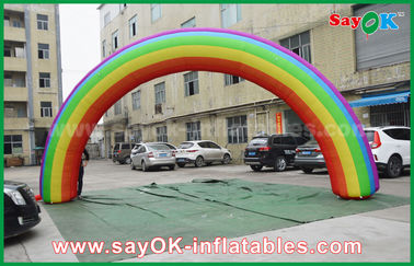Arco inflable Beautiflu de la raza y paño durable de Oxford o arco inflable del arco iris del PVC con el ventilador del CE/UL
