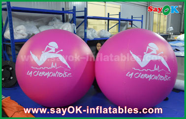 Globo inflable inflable rojo del helio de la publicidad al aire libre del globo del PVC del diámetro del gigante los 2m