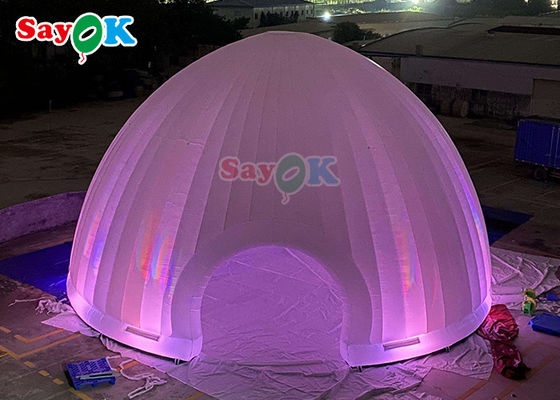 Tienda de aire inflable evento iglú de cúpula inflable con LED