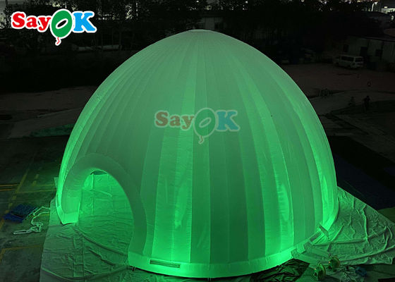 Tienda de aire inflable evento iglú de cúpula inflable con LED