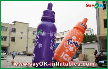 Botella inflable gigante de la bebida del alimentador del bebé de los productos inflables de encargo de la publicidad