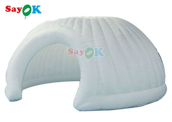 Tienda de familia inflable de PVC exterior de Oxford, con cúpula panorámica, blanca, de boda, con carpa inflable