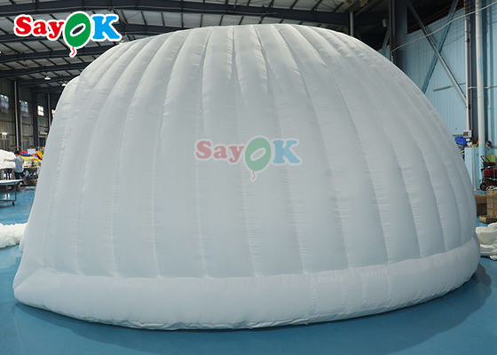Carpa de aire inflable Oxford de PVC para exteriores, cúpula panorámica, carpa inflable para bodas blancas