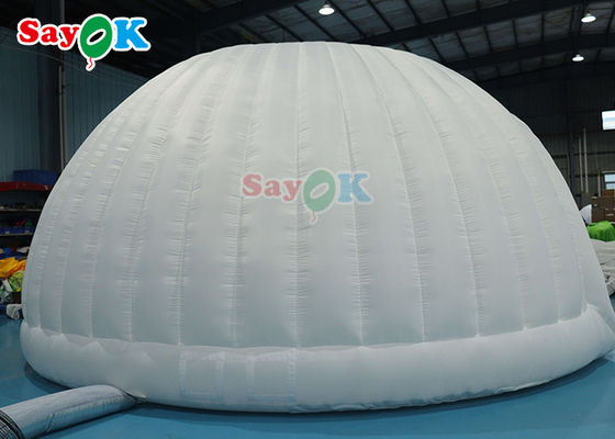 Tienda de familia inflable de PVC exterior de Oxford, con cúpula panorámica, blanca, de boda, con carpa inflable