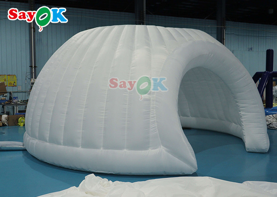 Carpa de aire inflable Oxford de PVC para exteriores, cúpula panorámica, carpa inflable para bodas blancas
