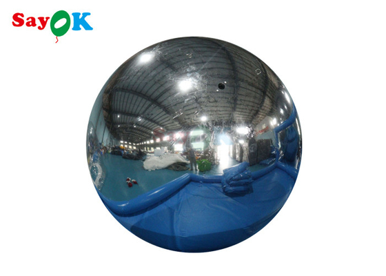 Esfera de espejo de oro de gran tamaño de PVC de plata inflable Esfera de espejo gigante de espejo decorativo esfera
