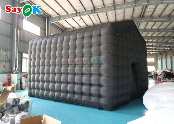 Bar de música de LED negro tienda de campaña de club nocturno comercial club nocturno inflable con discoteca club nocturno inflable para ren