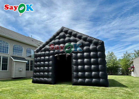 Disco negro luz inflable tienda de noche móvil tienda de fiesta portátil iluminación LED para alquiler de discoteca inflable
