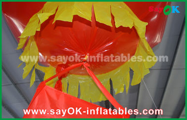 Linterna inflable roja Glim Scaldfish del paño de la decoración inflable de nylon de la iluminación