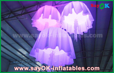 1m - medusas inflables materiales de nylon del cambio del color del diámetro de los 2m con el ventilador del CE/UL