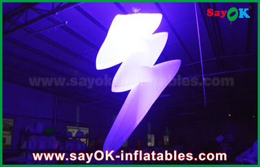 Decoración inflable de la iluminación de la caída de nylon del paño con el cambio del color claro del LED