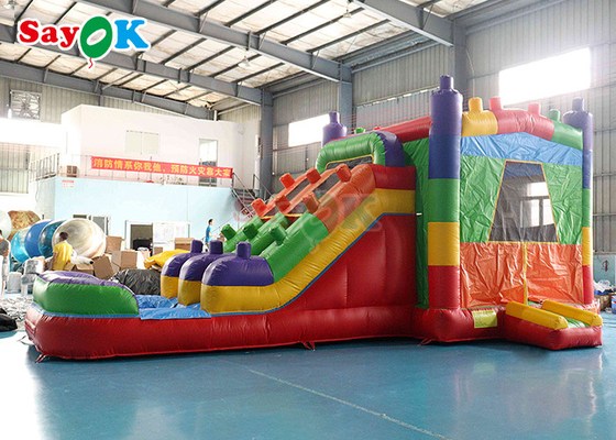 0.5mm PVC inflables Unicornio Casa de salto Niños Castillo de salto Slide Luna