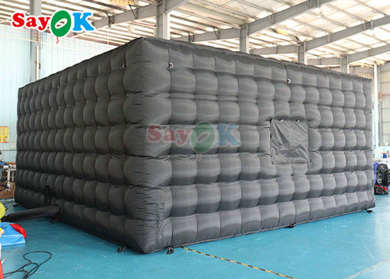 Airproof Club nocturno inflable cubo de boda carpa de fiesta móvil 6x6x3mH carpa de aire inflable