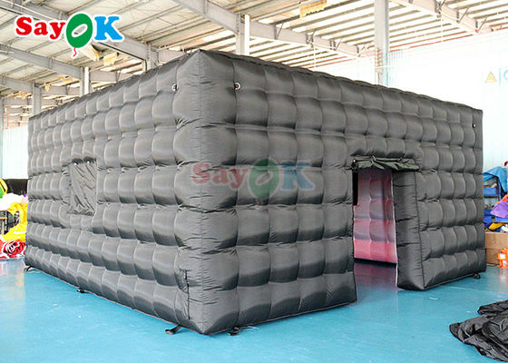 Airproof Club nocturno inflable cubo de boda carpa de fiesta móvil 6x6x3mH carpa de aire inflable