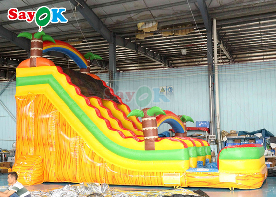 Salto inflables para saltadores PVC Tarpaulin Deslizamientos de agua inflables Piscina comercial para niños Deslizamiento de agua