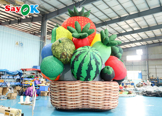 5m de altura inflables de frutas y verduras árbol huerto de plantas globo para el escenario jardín decoración del parque