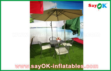 Haga estallar encima del material de nylon voladizo del paraguas 190T del patio de Sun del jardín al aire libre de la playa de la tienda de la playa