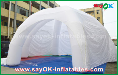 Tienda inflable de la araña de la tienda de la Multi-persona de la publicidad de la exposición inflable gigante blanca inflable del PVC