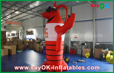 Expansión de la langosta grande roja inflable para la decoración de la publicidad / modelo de langosta artificial gigante